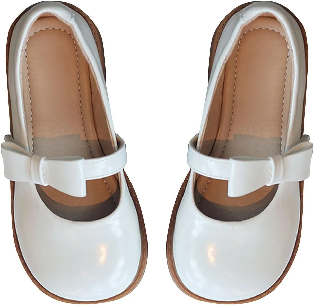 Toddler Girls Dress Shoes Little Girls Loafers School Uniform Mary Jane Flats for Girls Thick Non-Slip Sole Casual Shoe
