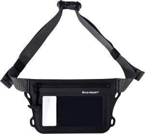WILD HEART Waterproof Waist Bag IPX8 with Adjustable Waist belt Screen Touchable Dry Bag Double Inner Pocket for Swimming Diving Floating Rafting Boating
