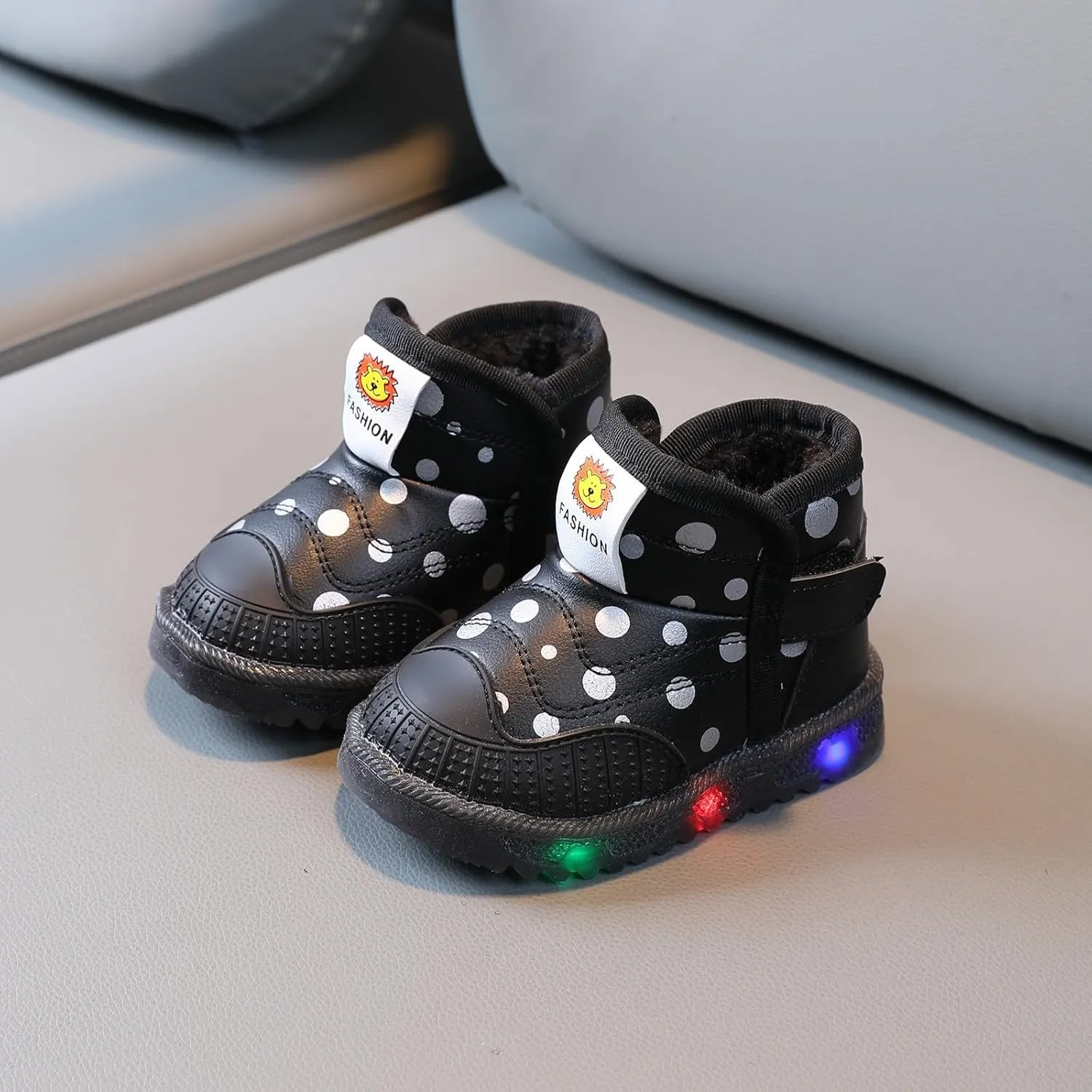 Winter Boots for Infant Toddler Boys Girls Ankle Warm Suede Plush ??ining House Shoes for Indoor Outdoor Walking