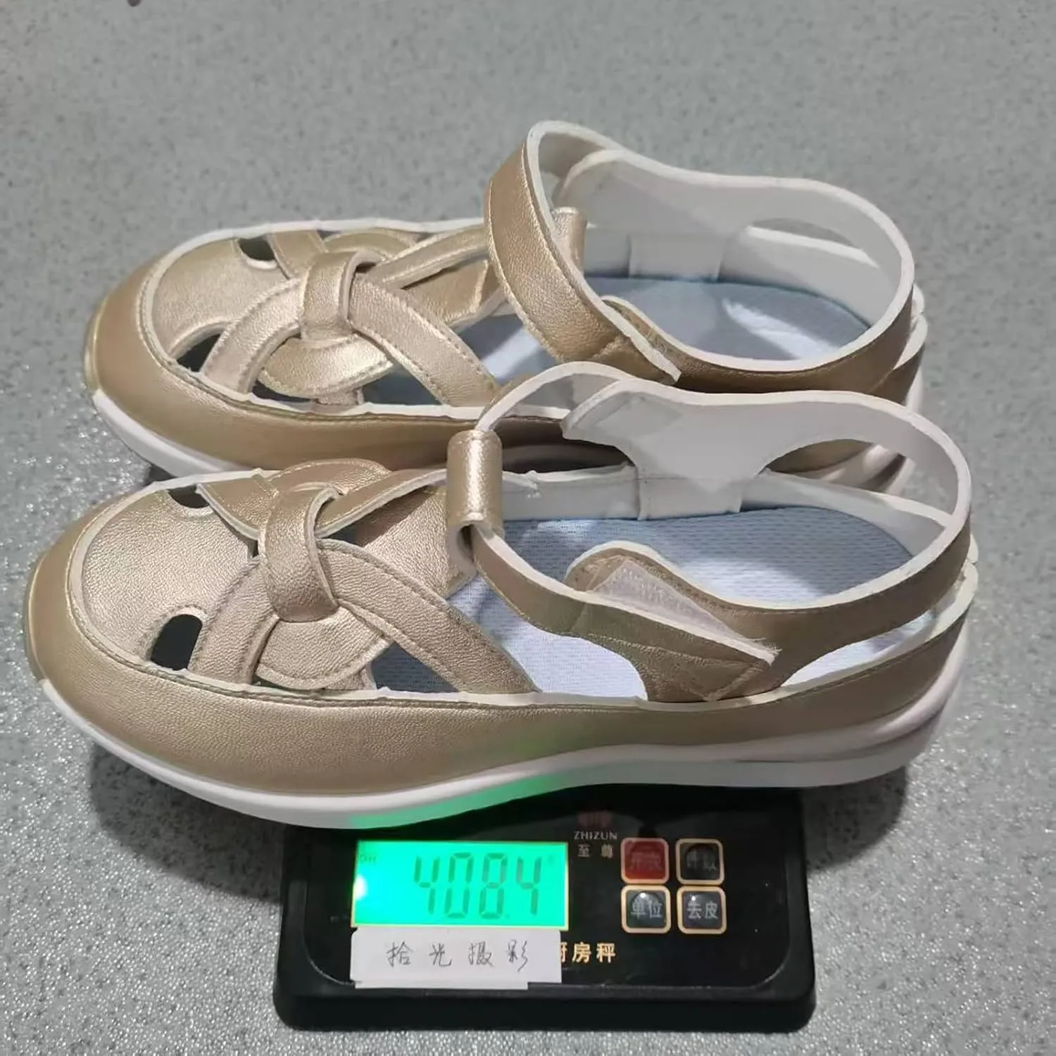Women Bomre Shoes Summer Slip On Orthopedic Sandals With Arch Support Hollow-Out Casual Beach Sandals Comfortable Wide Width Casual Shoes