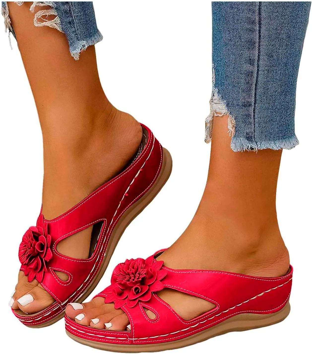 Women Sandals Casual Shoes Orthopedic Sandals Hollow Sports Orthopedic Summer Casual with Heels