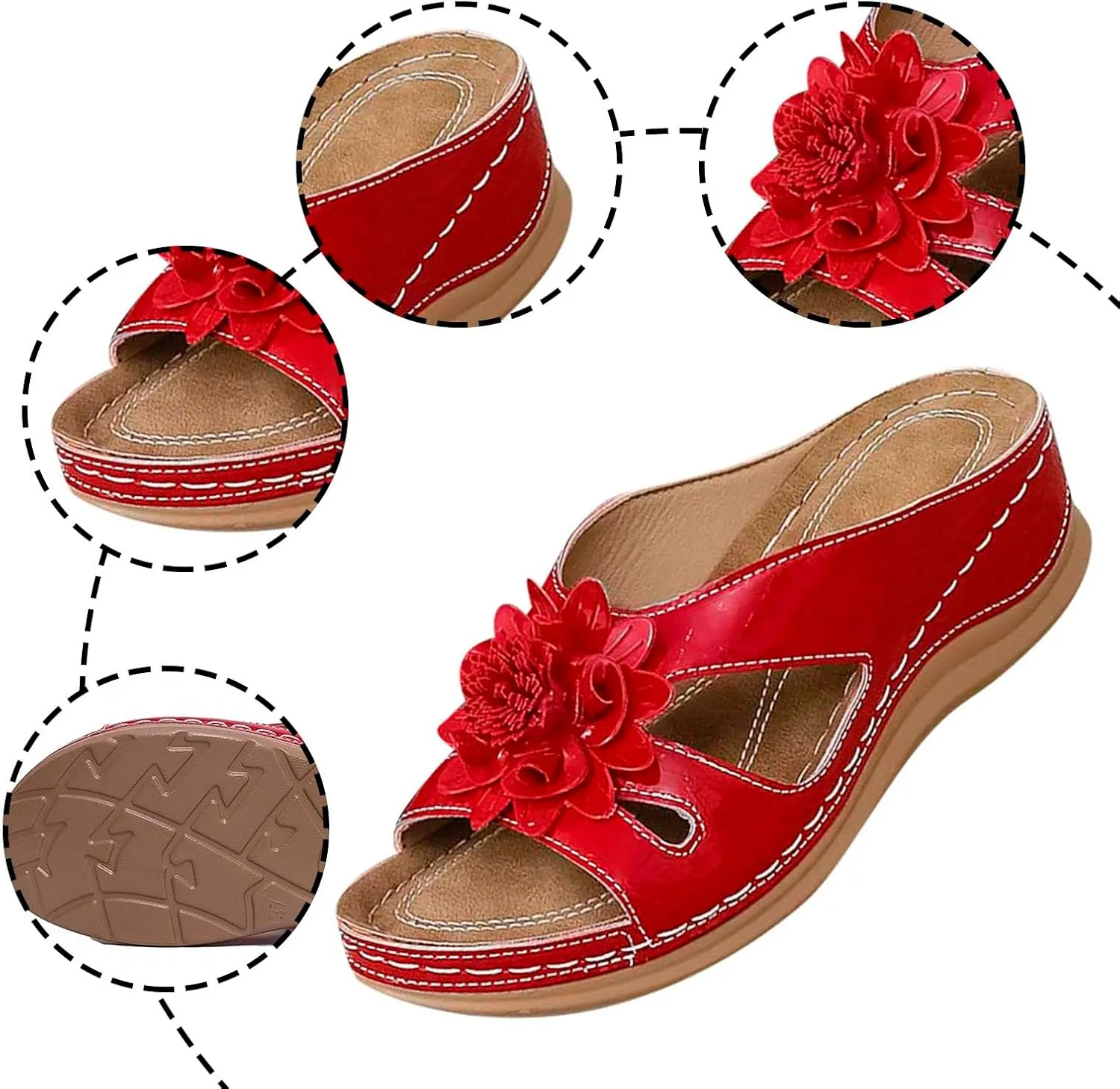 Women Sandals Casual Shoes Orthopedic Sandals Hollow Sports Orthopedic Summer Casual with Heels