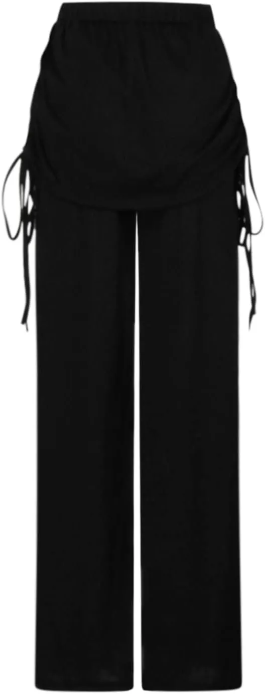 Womens Flare Yoga Pants High Waist Ruffle Bell Bottom Pants Stretch Hippie Pants Trousers Vintage Disco 70s Outfits