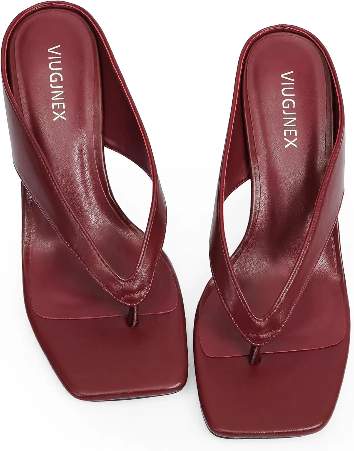 Women??s Kitten Heels Flip Flops Slip On Open Toe Low Heels Thong Square Slide Summer Fashion Party Heeled Dressy Sandals for Women